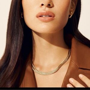 Anne Klein choker gold necklace